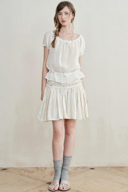 Sweet Lace Ramie Top