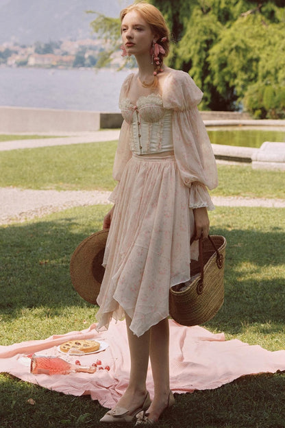 Custom Jacquard Corset Top