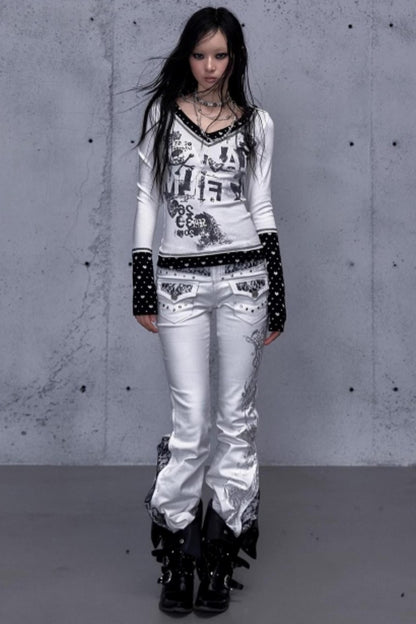 Retro Vintage Patchwork Top