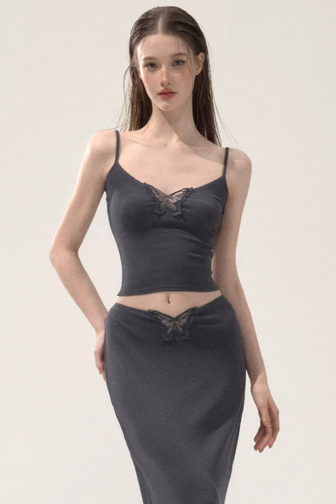Butterfly Embroidery Camisole