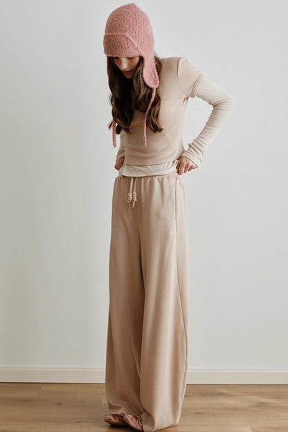 Light Tencel Wool Crew Neck T-Shirt