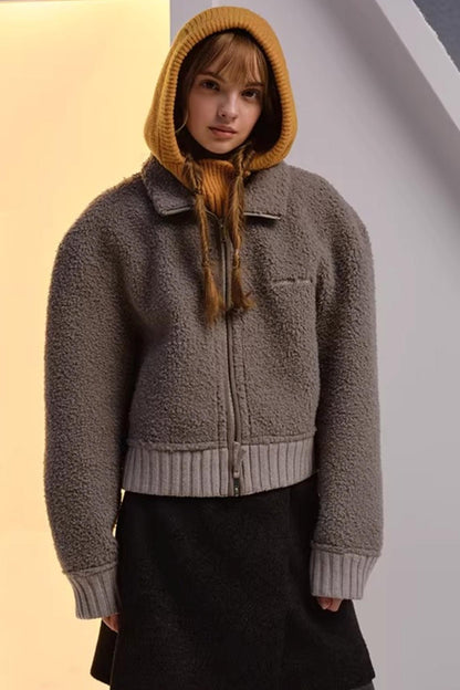 Sheep Wool Knit Balaclava