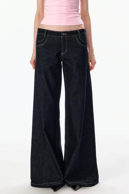 Retro Loose Denim Pants
