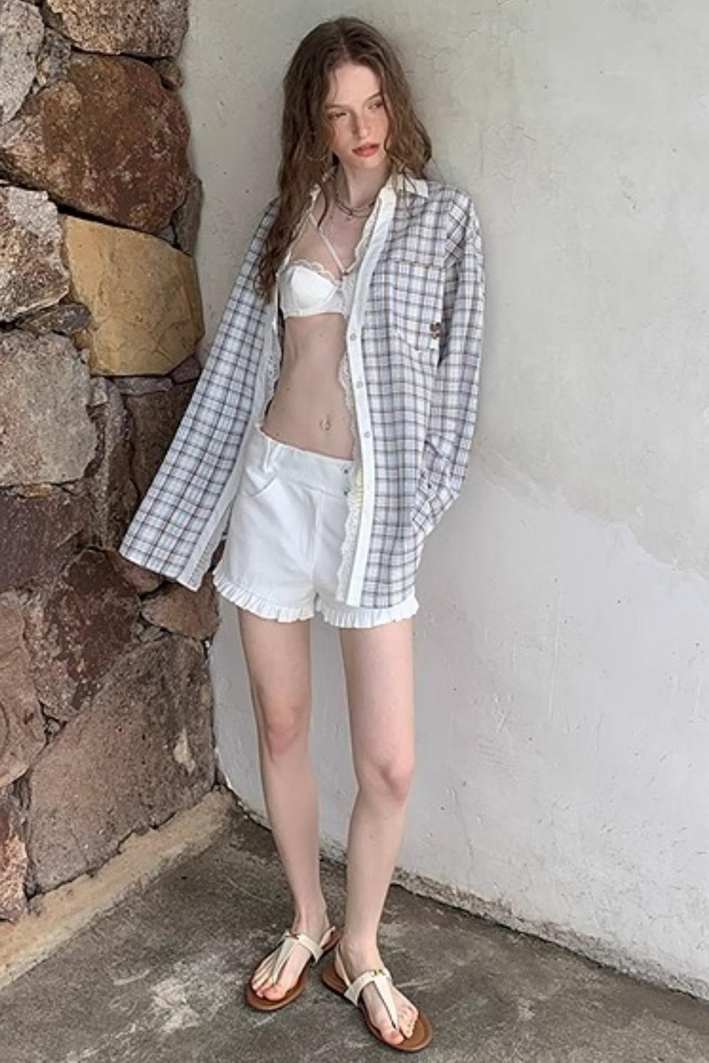 Blue Lace Casual Set-Up