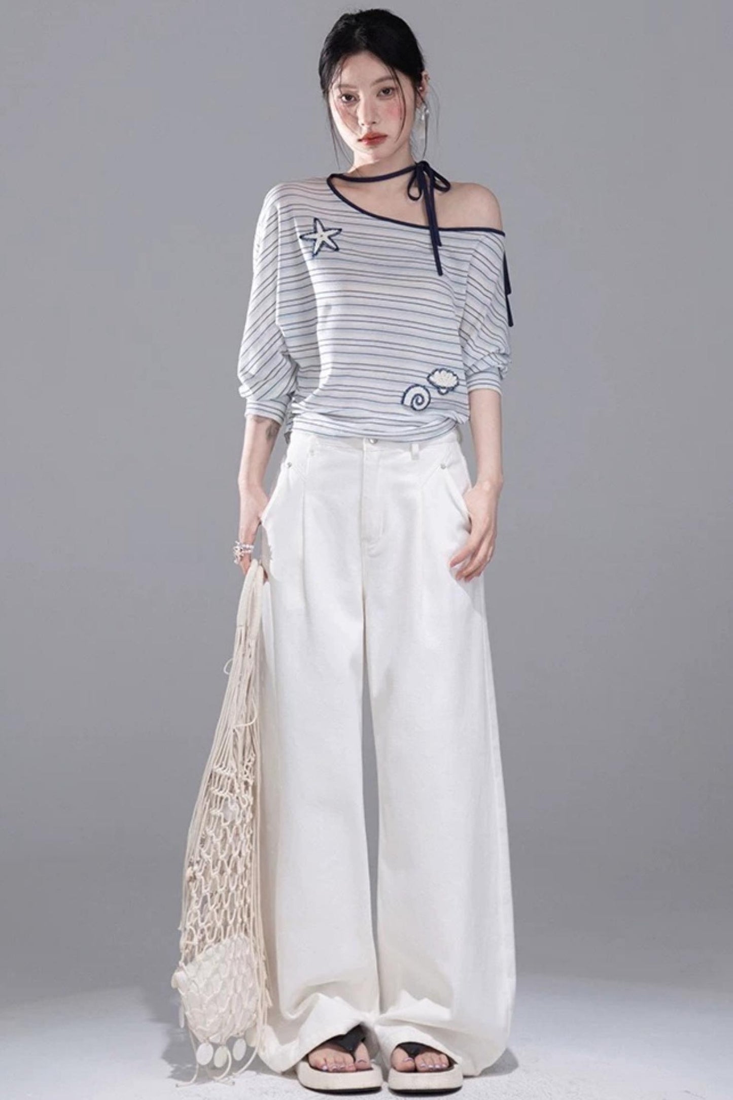 Off-Shoulder Starfish T-Shirt
