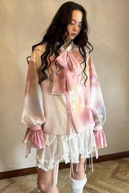 Fairy Tale Jacquard Puff Shirt