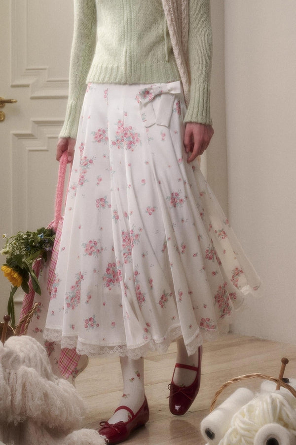 Shiny Satin Maxi Skirt