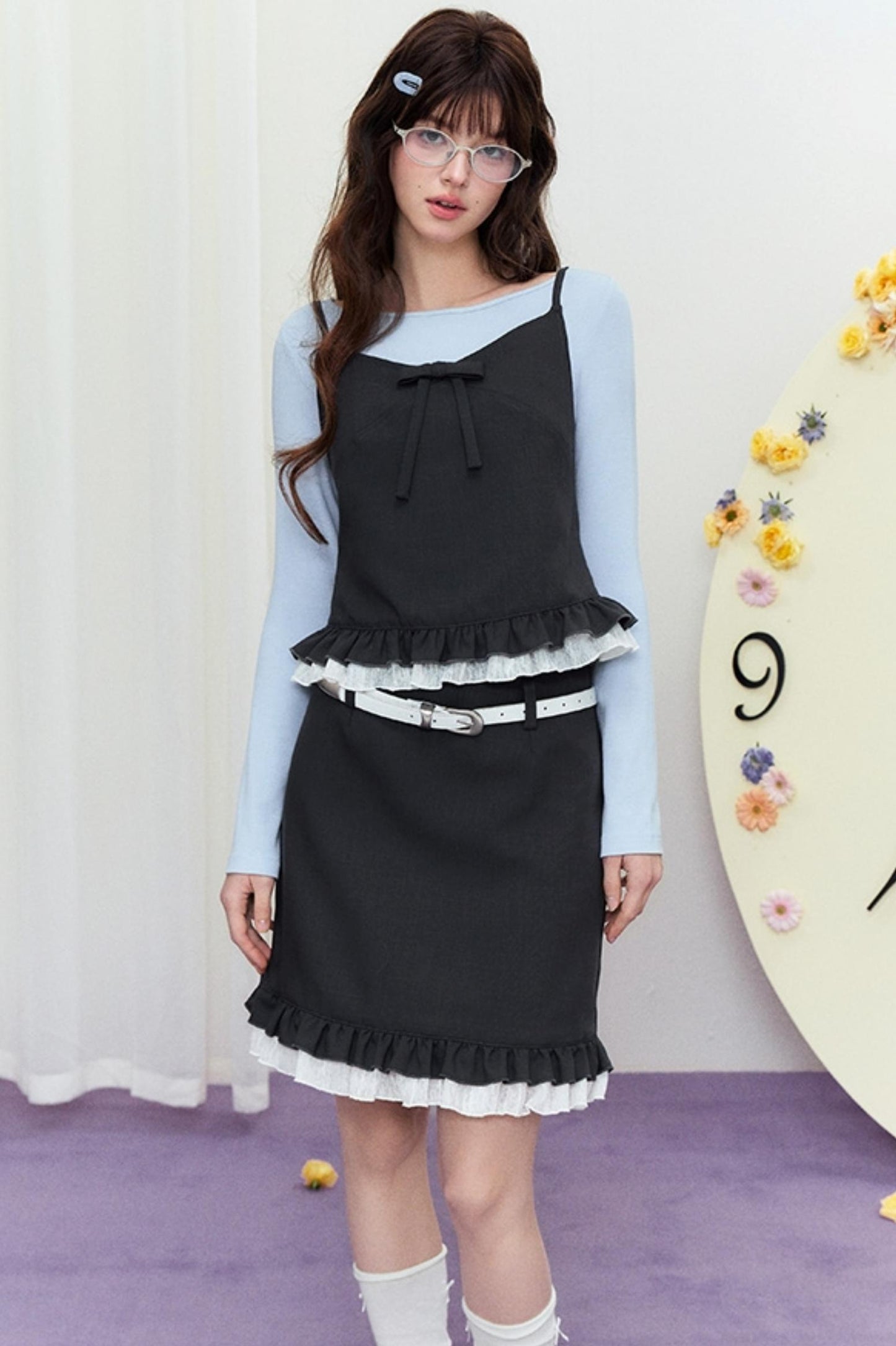 Luxury Lace Halter Bustier Set-Up