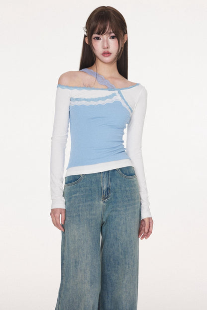 Slim Fit Asymmetrical Top