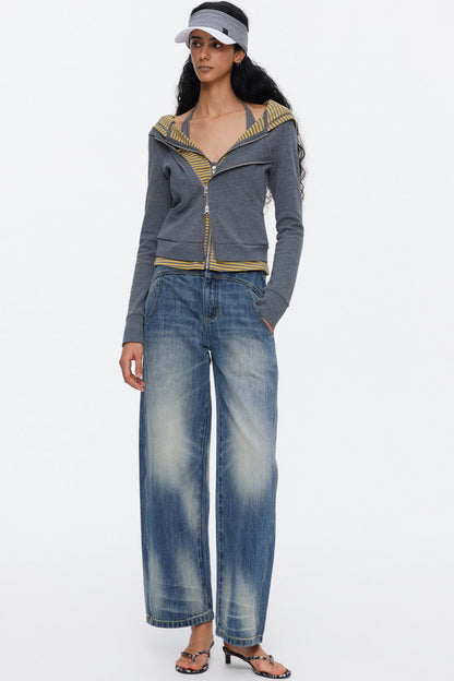 Deconstructed Patchwork Sweatshirt