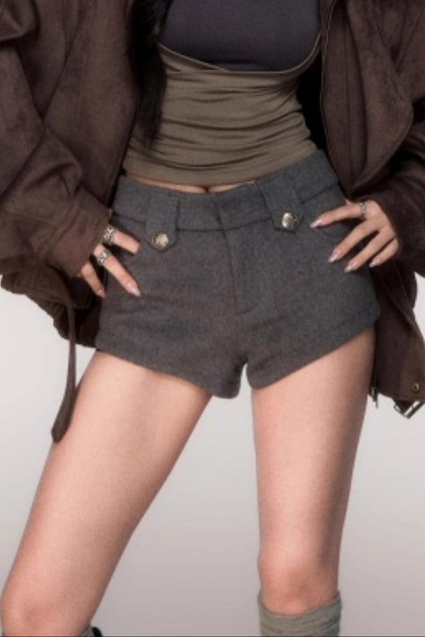 Woolen A-Line Versatile Shorts