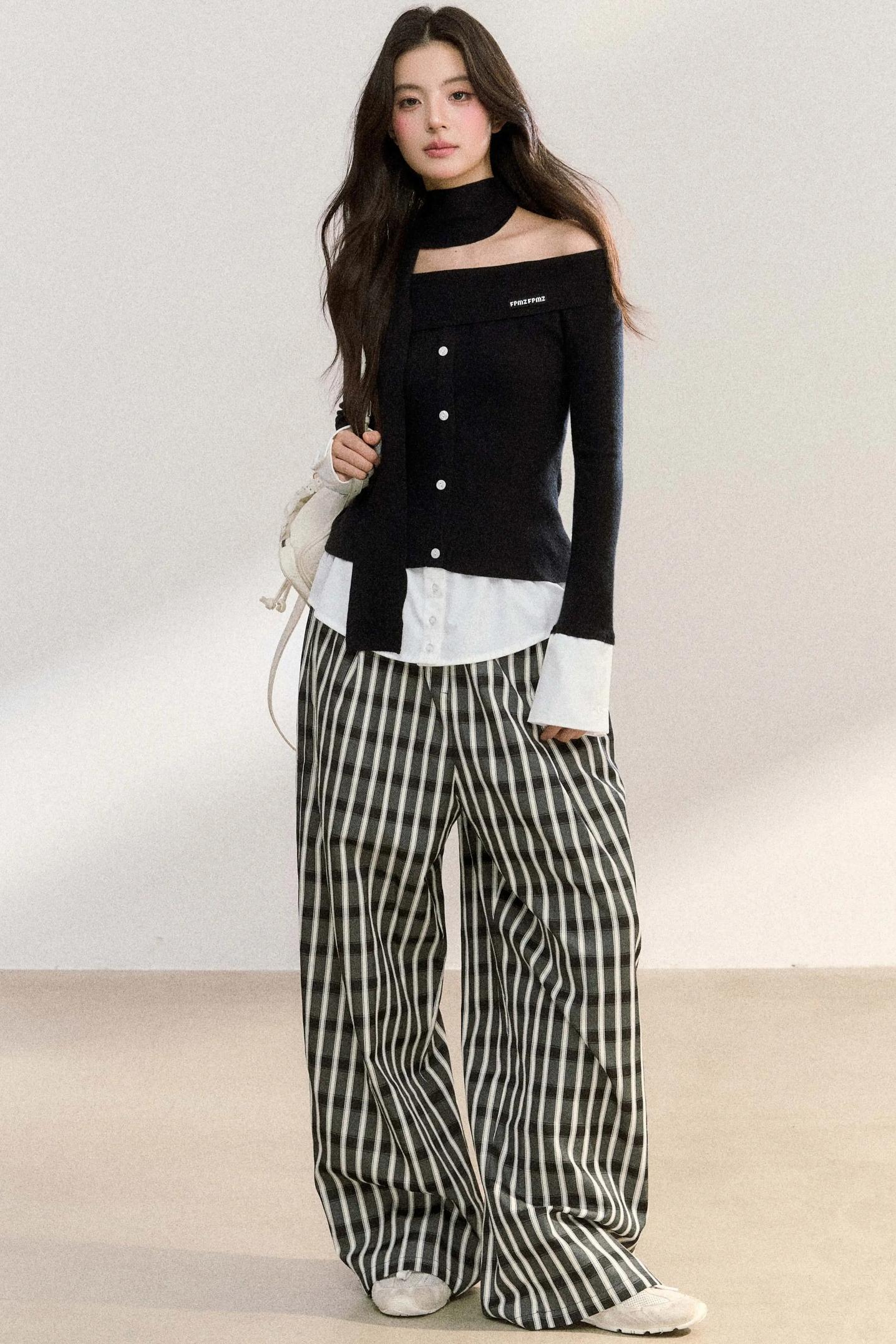 Patchwork Knitwear Sweater