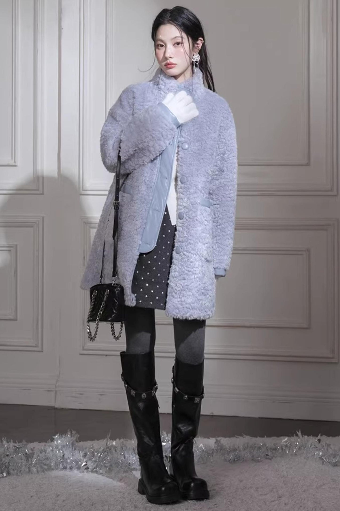Reversible Misty Faux Fur Coat