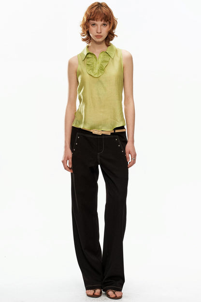 Fruit Green Lace Vest