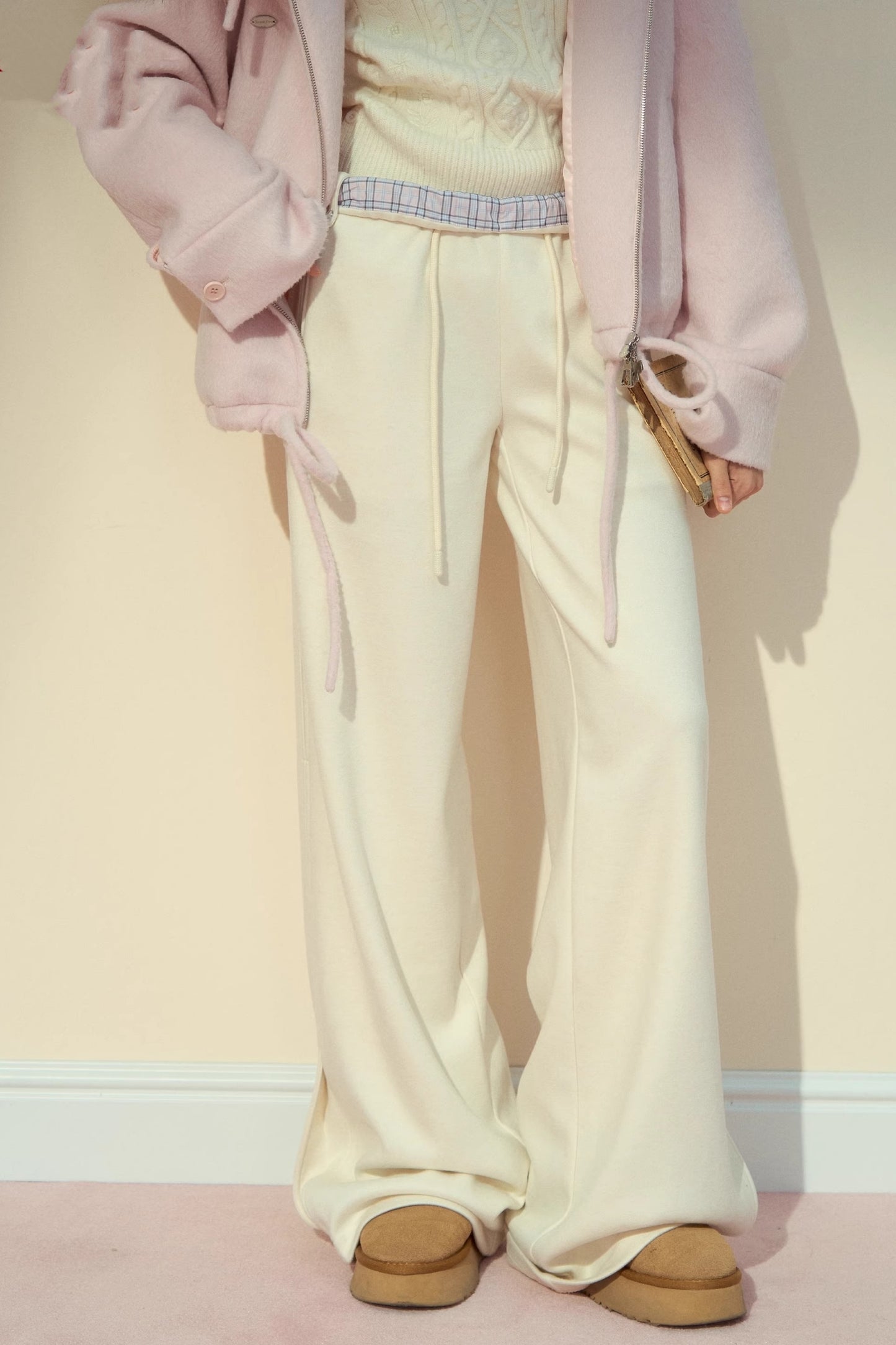 Straight Woolen Trousers