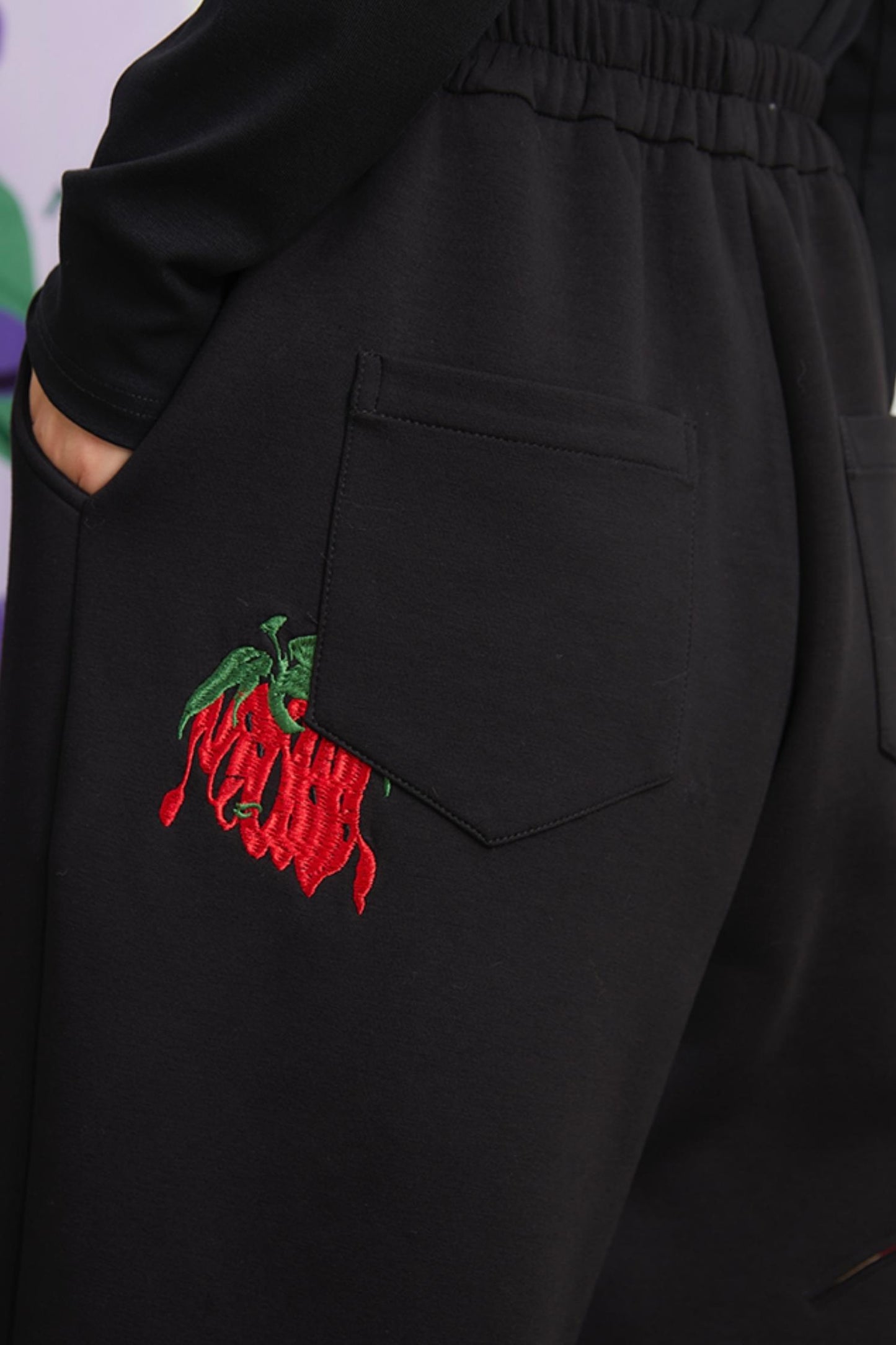 Retro Strawberry Long Pants