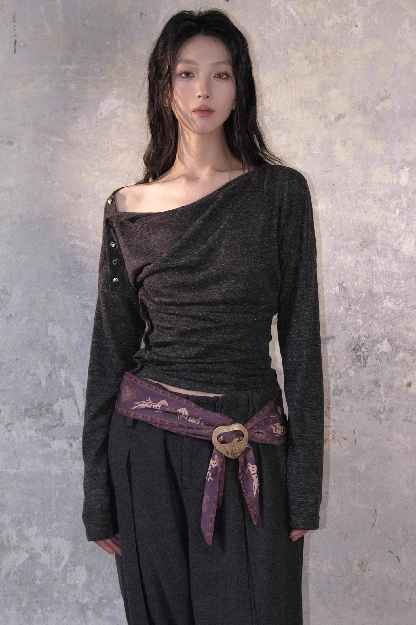 Linen Sheer Off-Shoulder Cover-Up