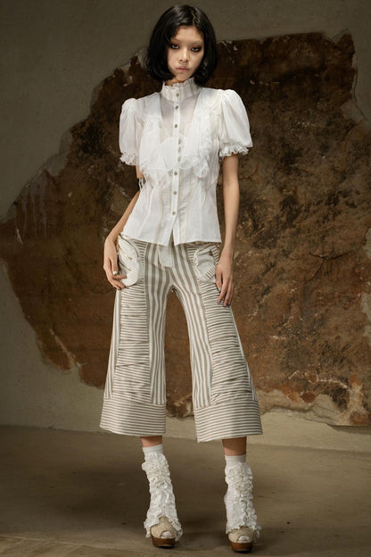 Retro Palace Puff Sleeve Blouse
