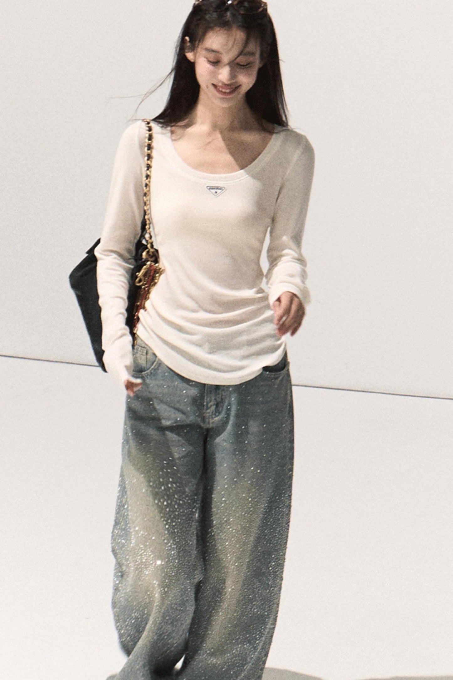 Skin Emotion Long-Sleeved Knitted Sweater