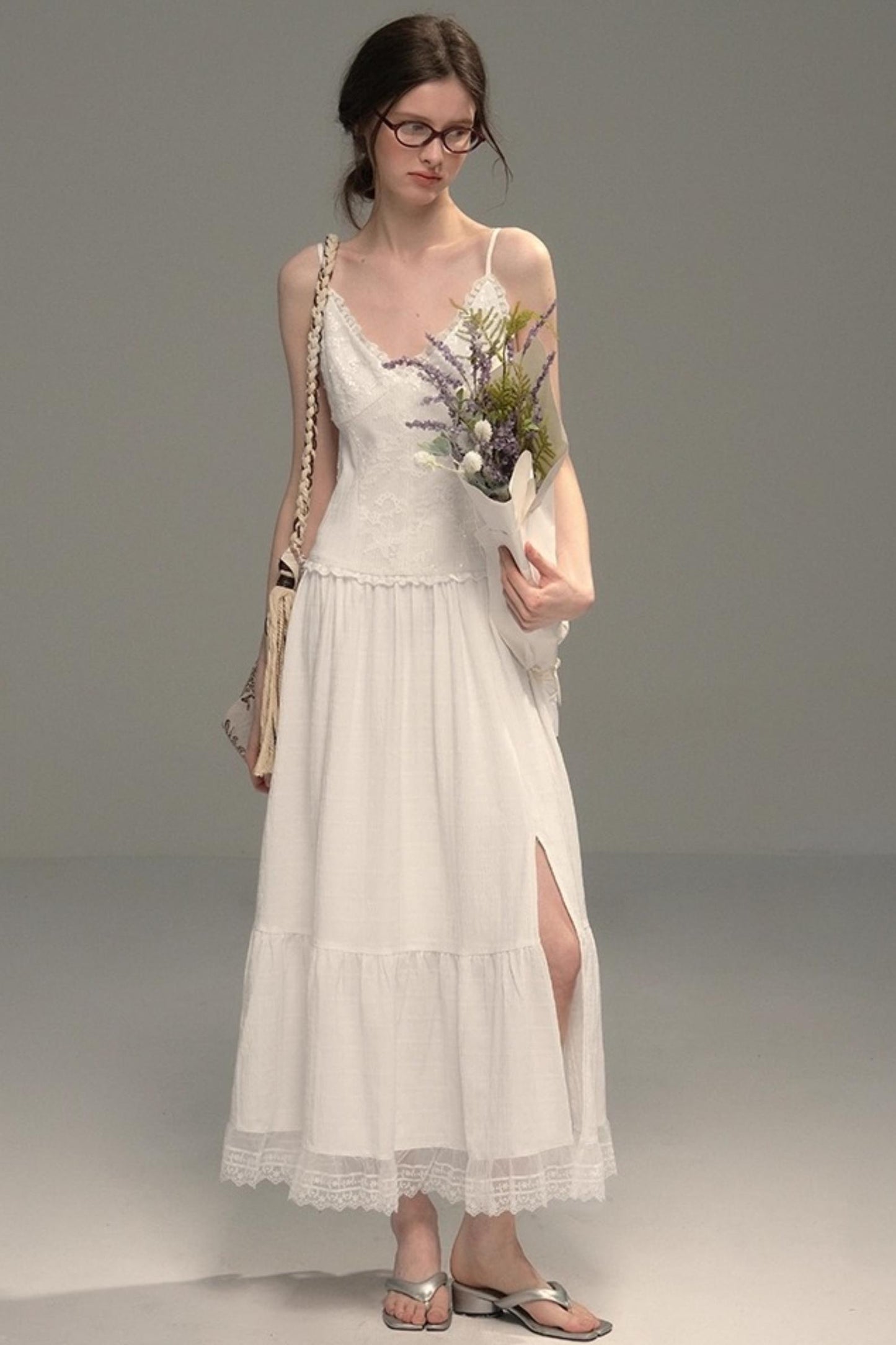 Fairy Sparkling Lace Slip Dress