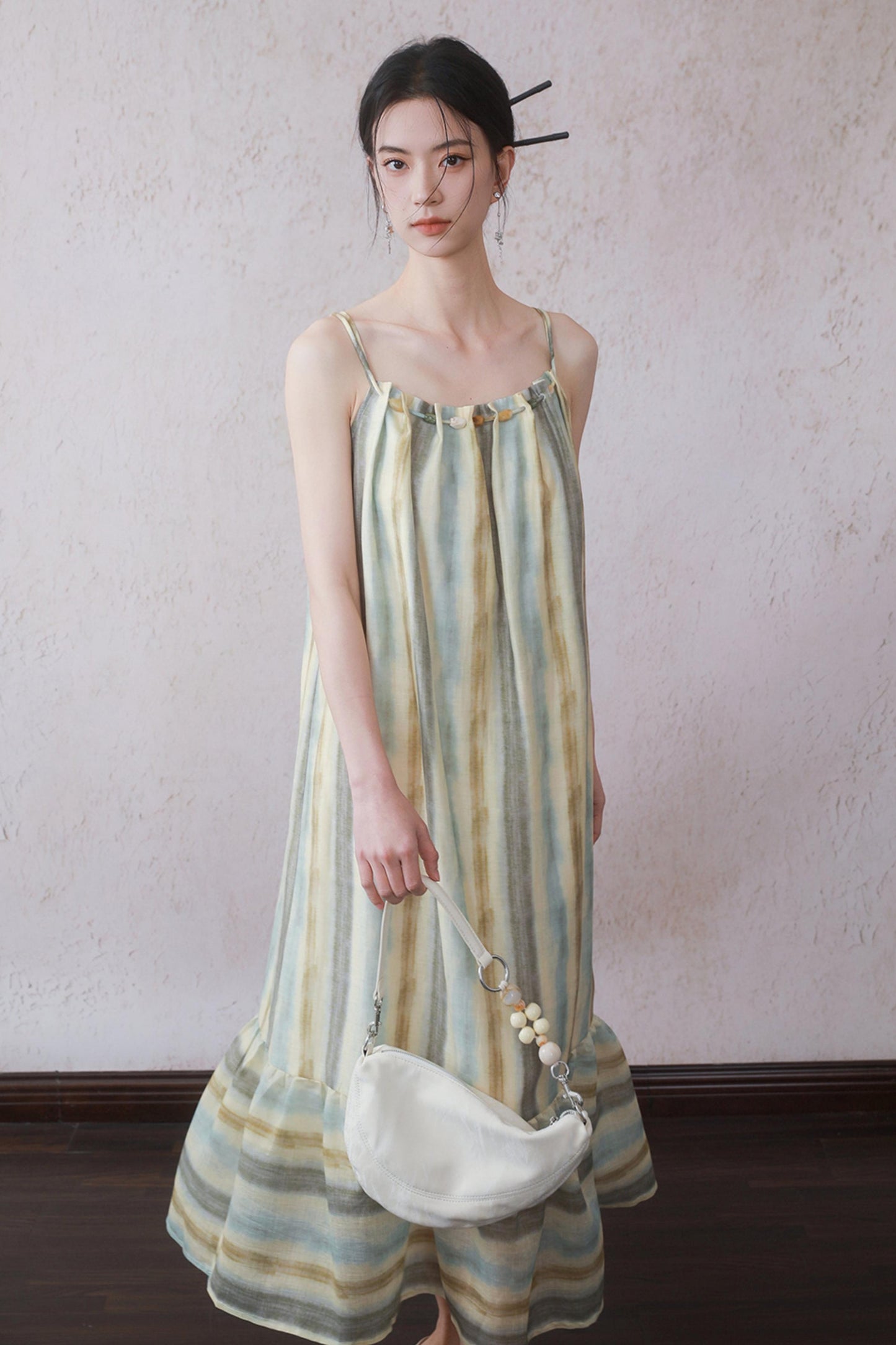 Charm Beaded Halter Dress