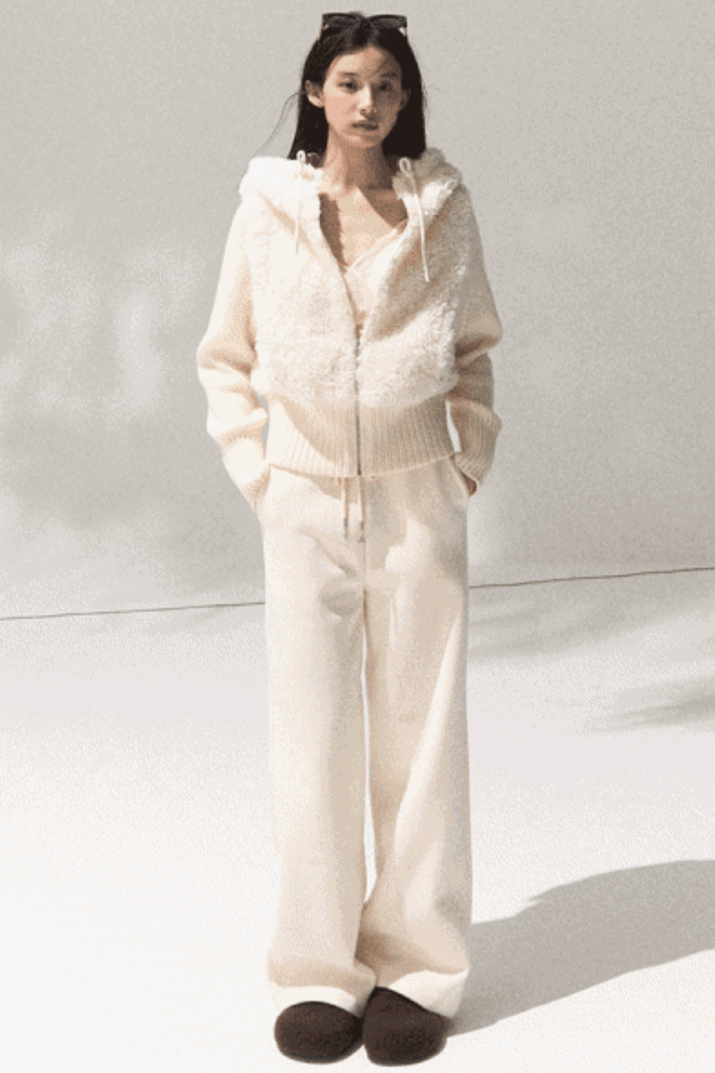 Soft Lambswool Knit Jacket Set-Up