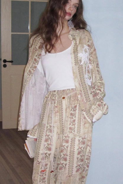 Neoclassical Vintage Lace Pants