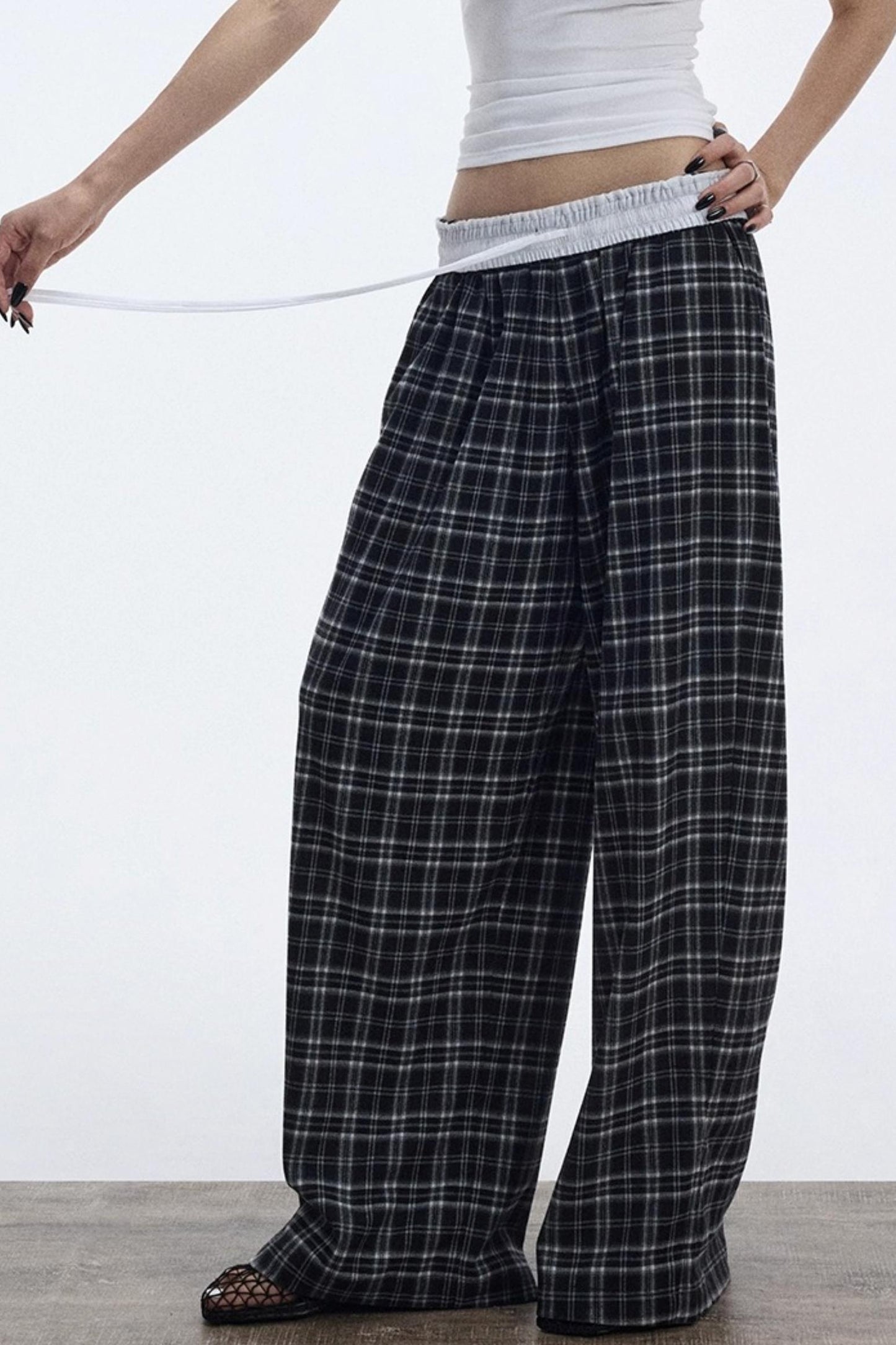 Soft Plaid Slacks