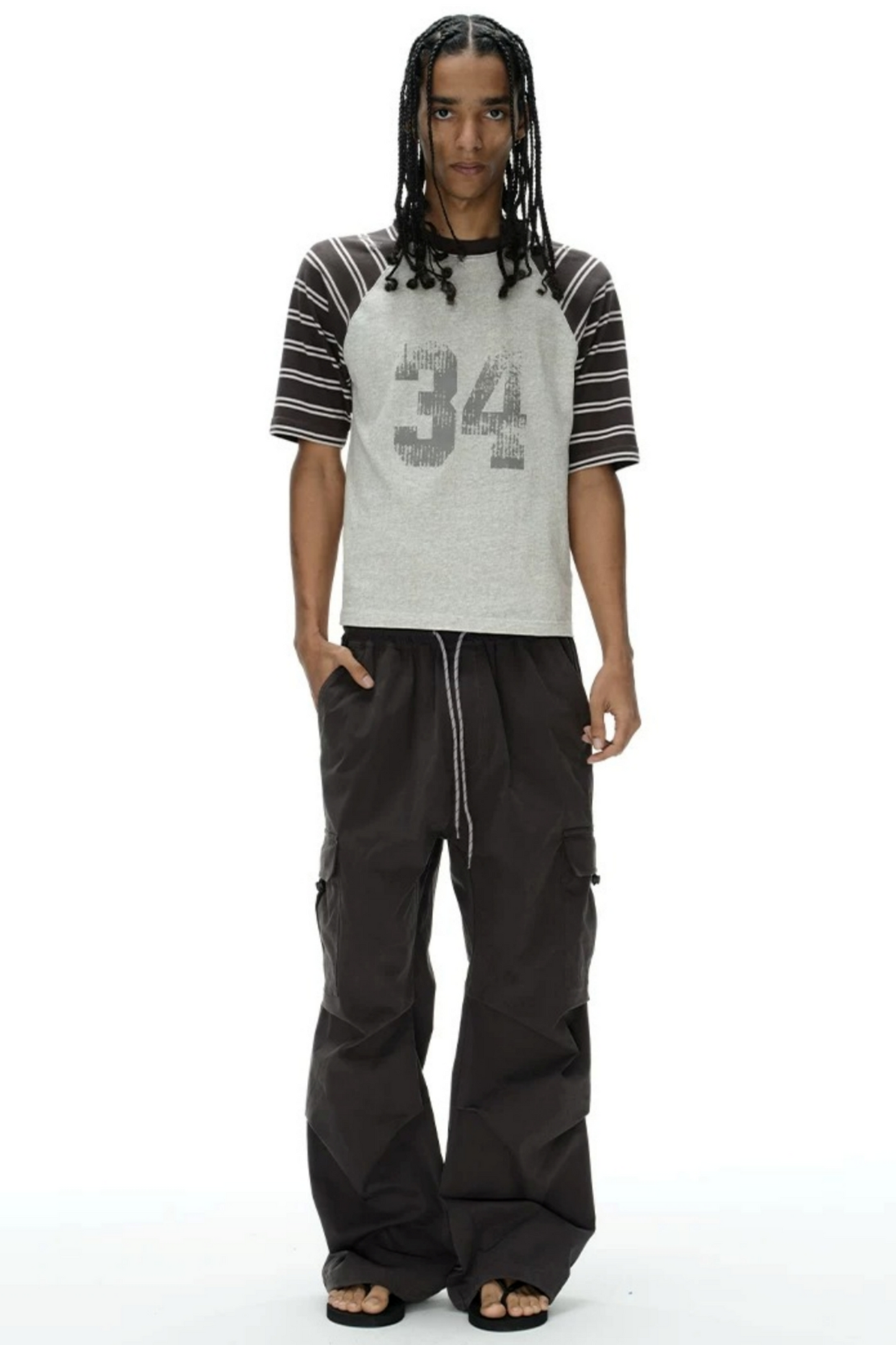 Plaid Pleated Workwear Pants