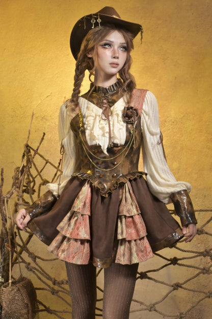 Steampunk Knitted Lace Top