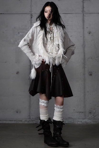 Lazy Vintage Hooded Sweater Coat