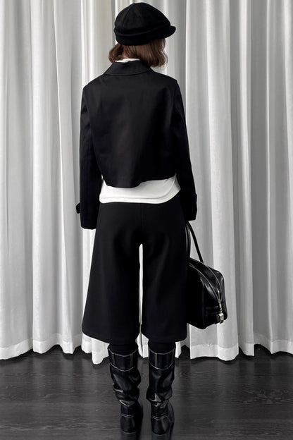 Black Versatile Short Jacket