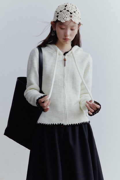 Knitted Almond Cream Hat