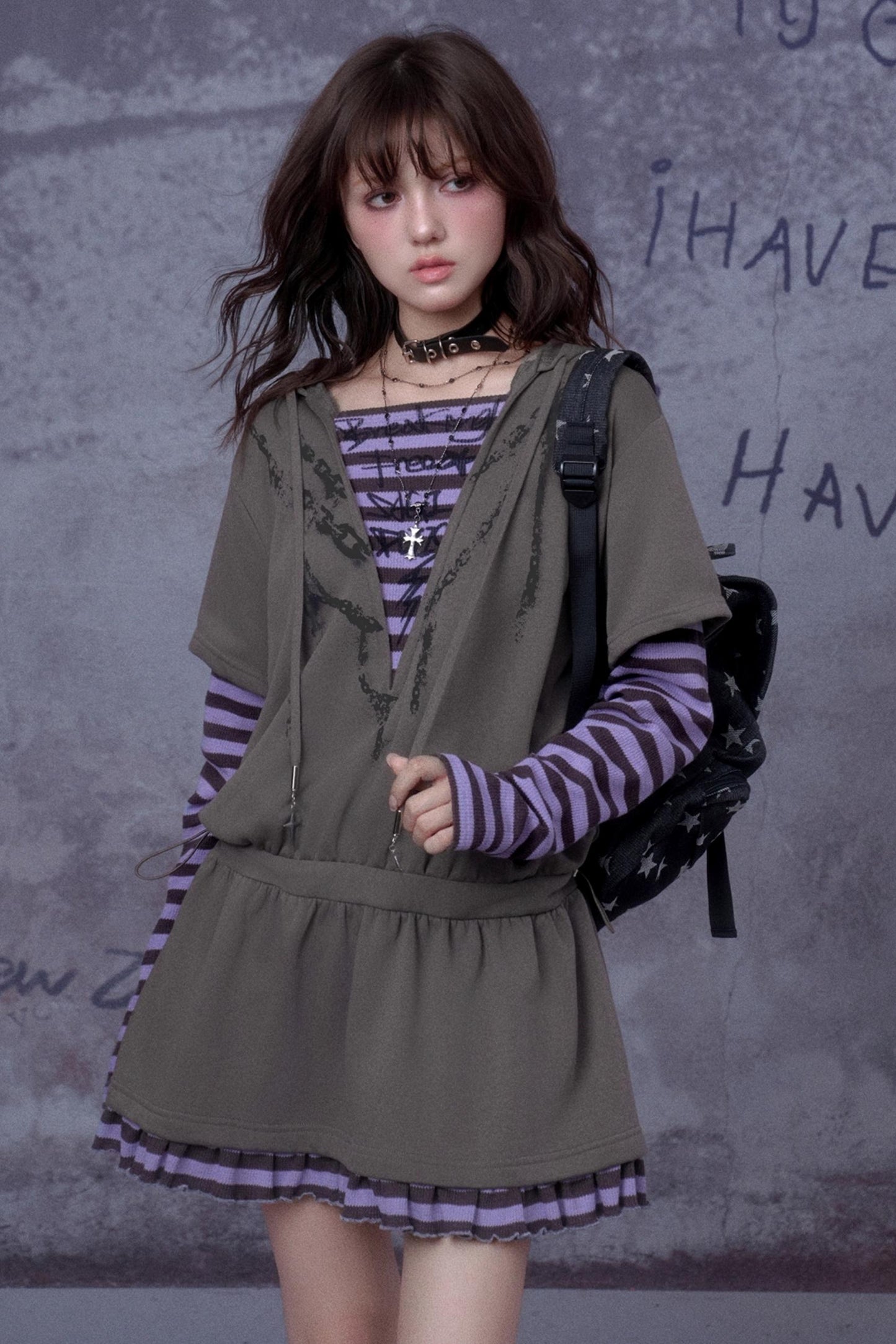 Fighting Spirit Hooded Dress