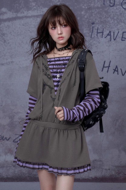 Fighting Spirit Hooded Dress