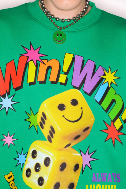 Smiley Dice Loose Sweat Top