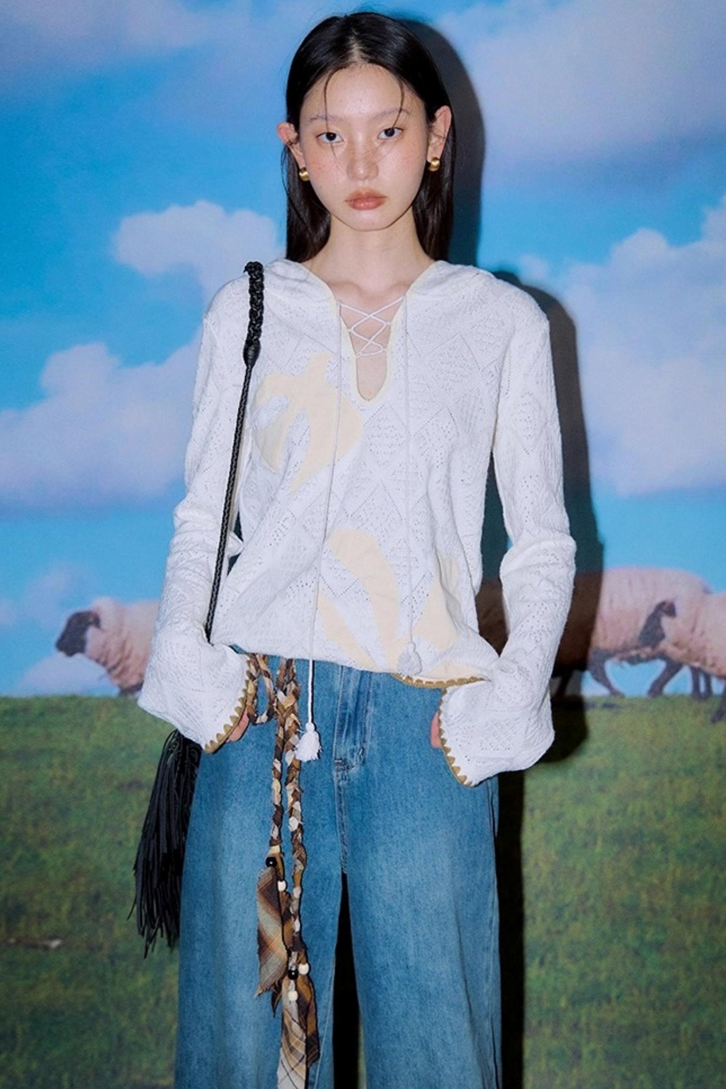 Wilderness Floral Knitted Long Sleeve T-shirt