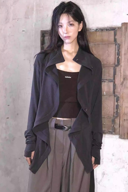 Beauvoir Ruffled Knit Cardigan