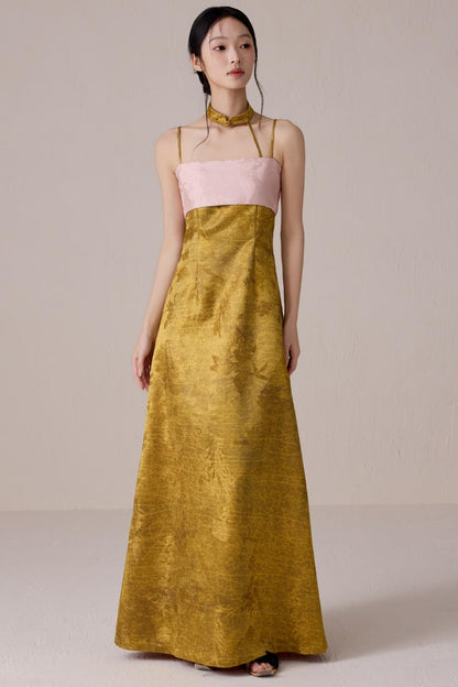 Summer Fusion Halter Dress