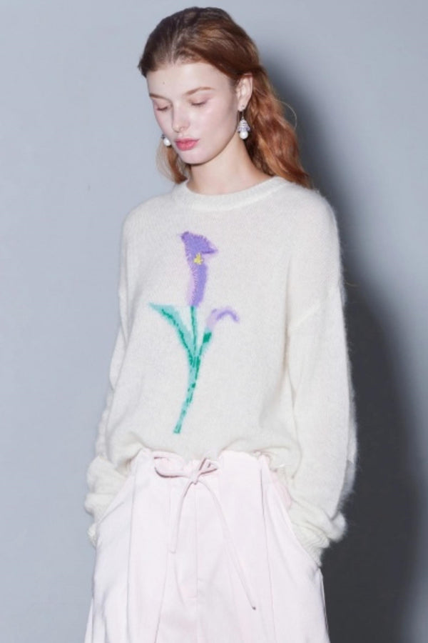 Alpaca Wool Sequin Sweater