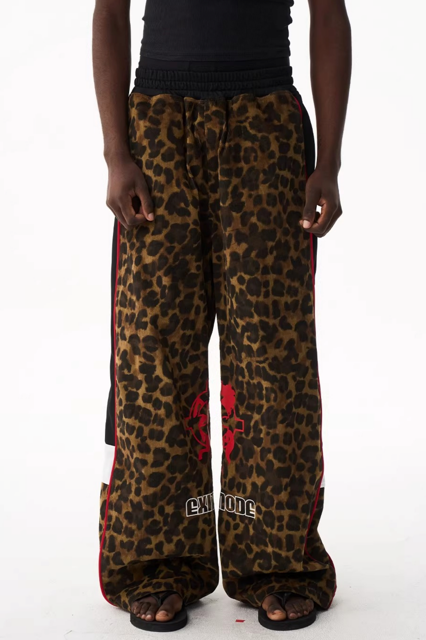 Retro Leopard Sports Pants