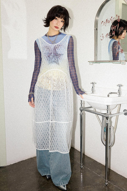 Misty Starfish Lace Dress