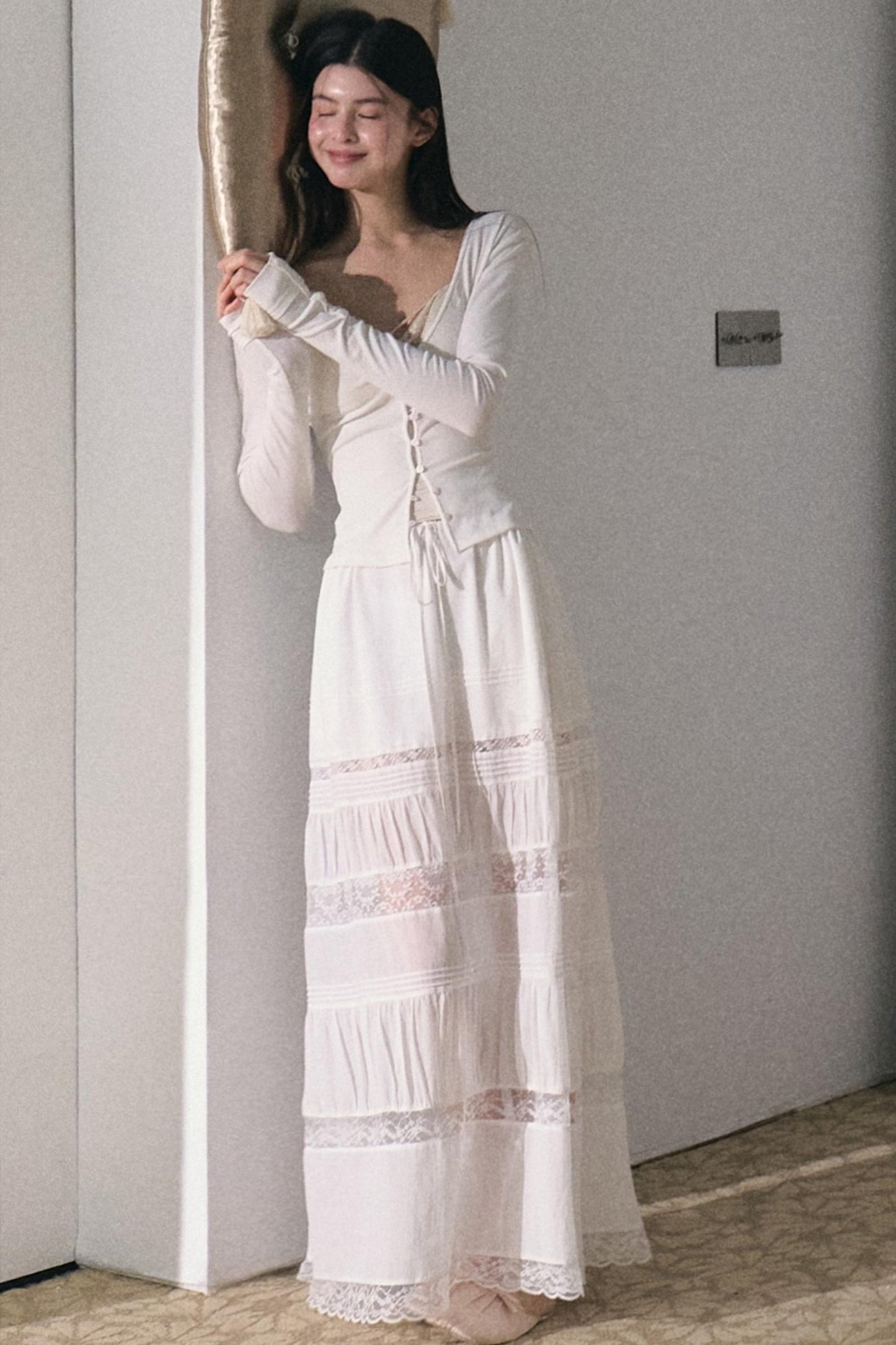 Bohemian Cotton Lace Skirt