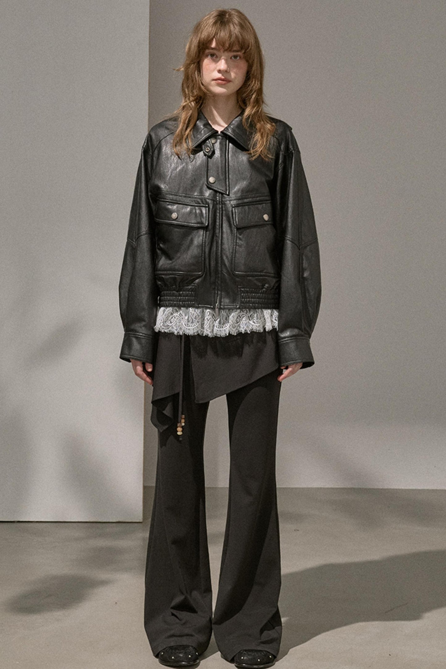 Flared Stitched Pants