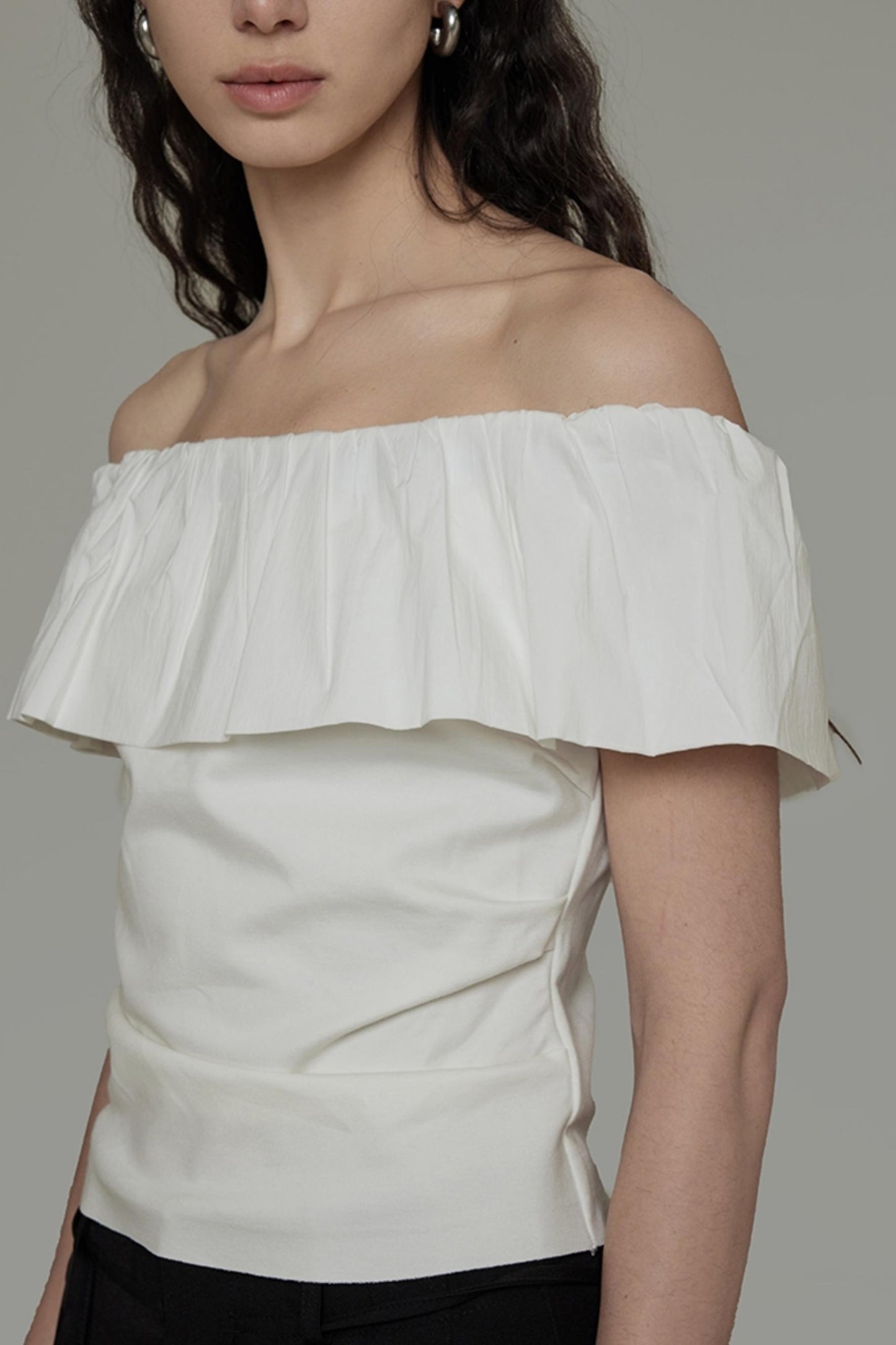 Modern Off-Shoulder T-Shirt