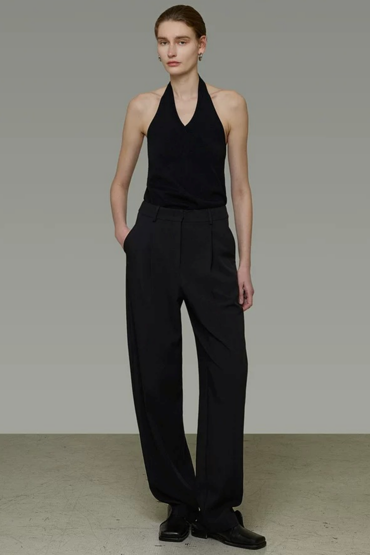 Unspoken Black Backless Camisole