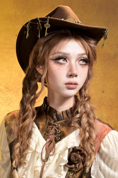 Steampunk Vintage Cowboy Hat