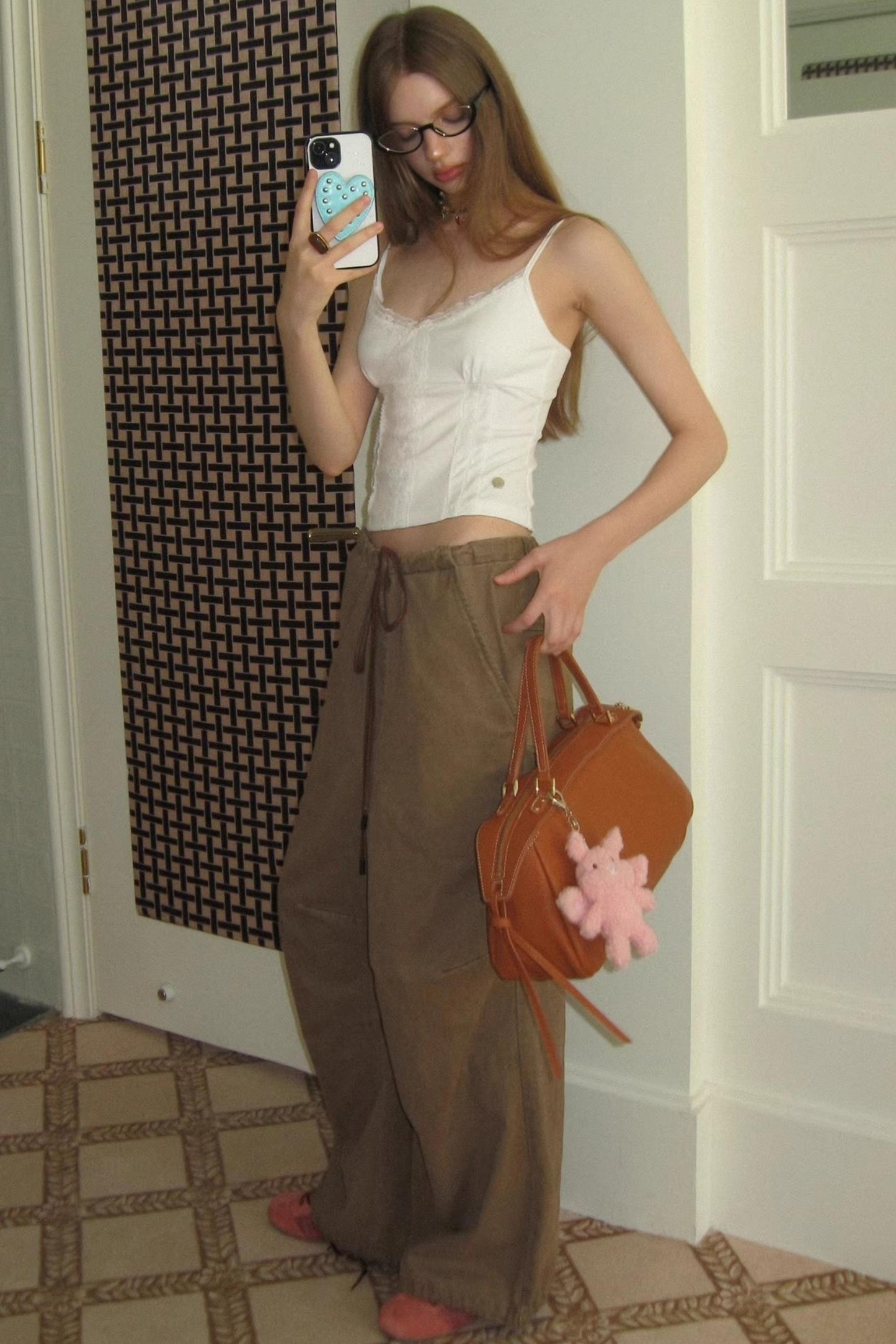 Drawstring Straight Leg Casual Pants