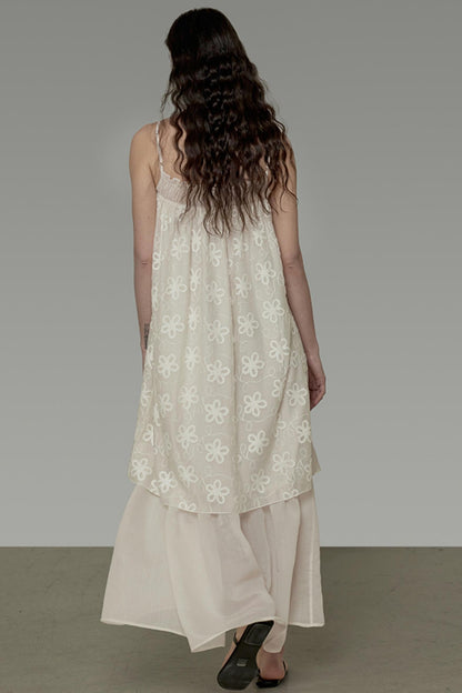 Double Layer Halter Pleated Dress