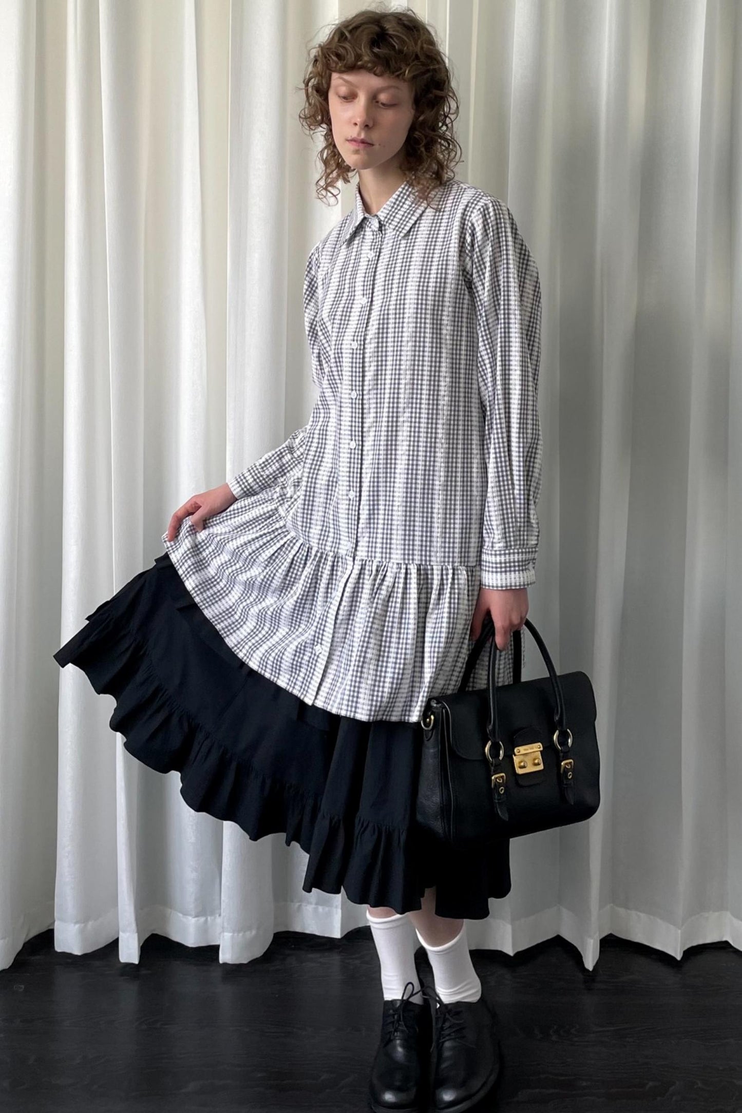 Loosestripe Long Sleeve Shirt Dress